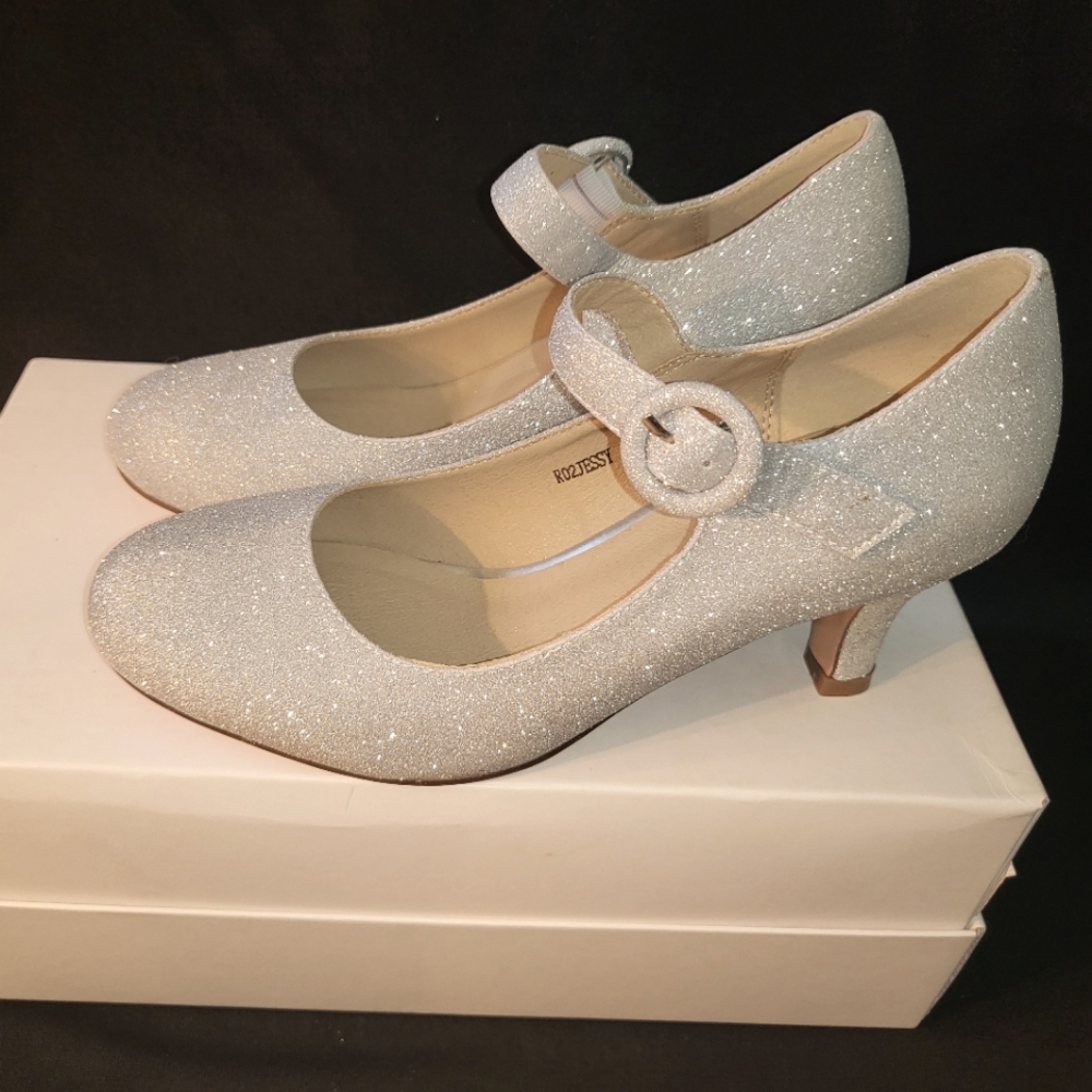 Size 5 Womens Heel Silver